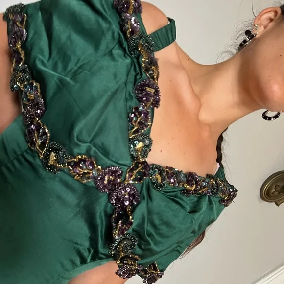 Vintage 1980s puffy sleeve cocktail dress - Picture 4 of 5